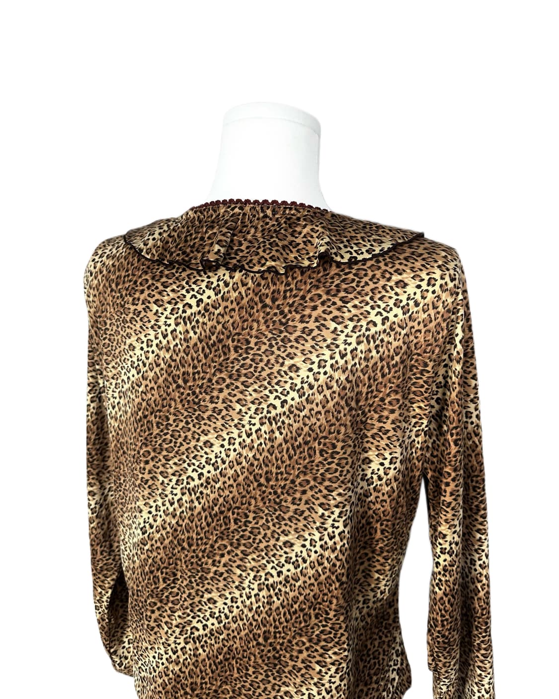 leopard frill ribbon cardigan 상품이미지5