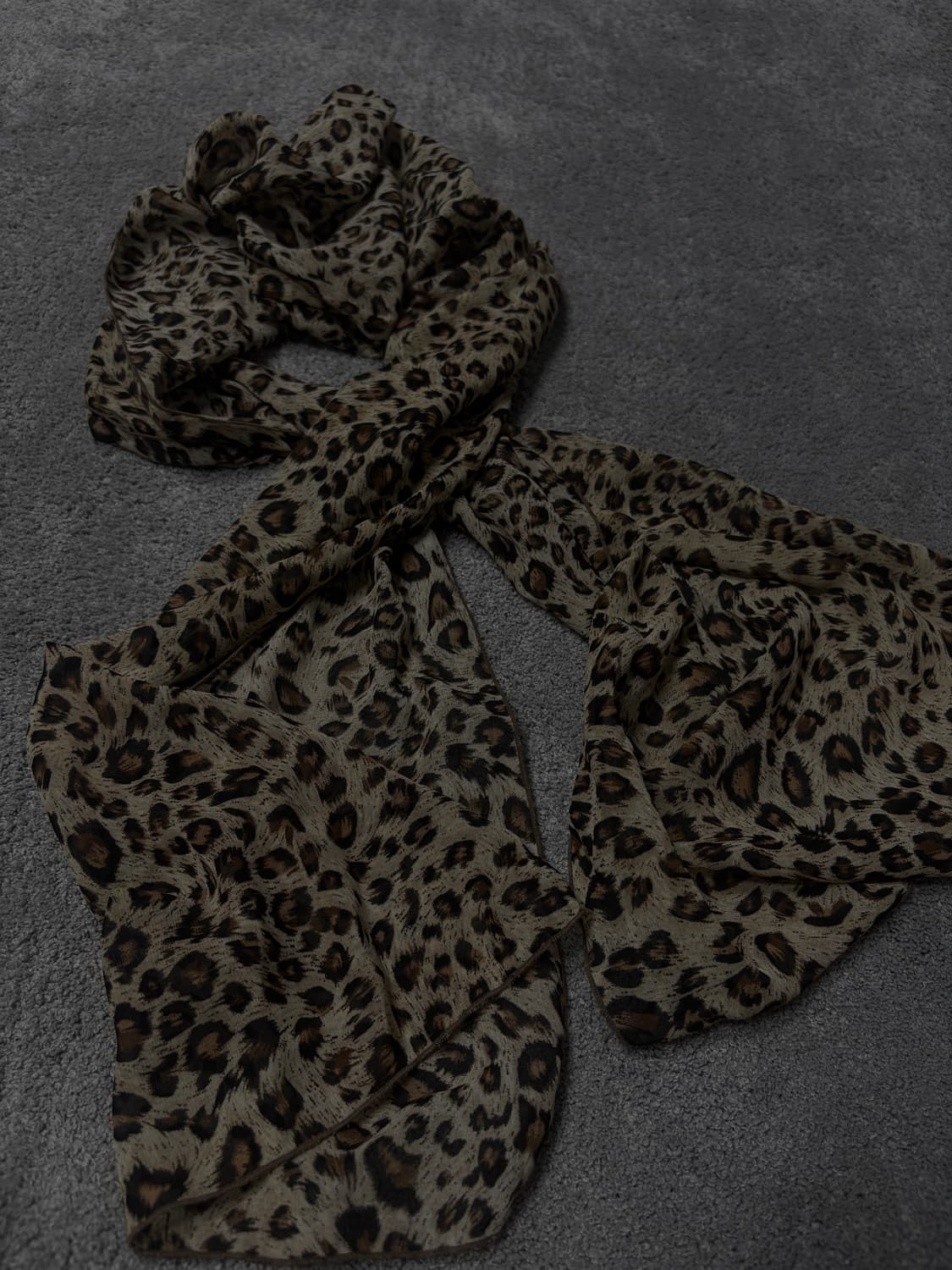 Vintage punk grunge mood leopard scarf 상품이미지2