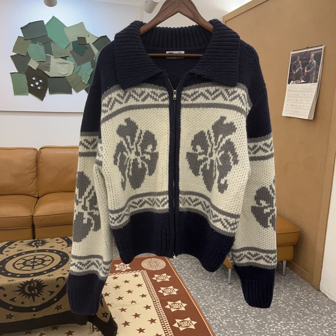 락케이크 플라워 코위찬 니트 뜨개 가디건 S C08581 상품이미지3