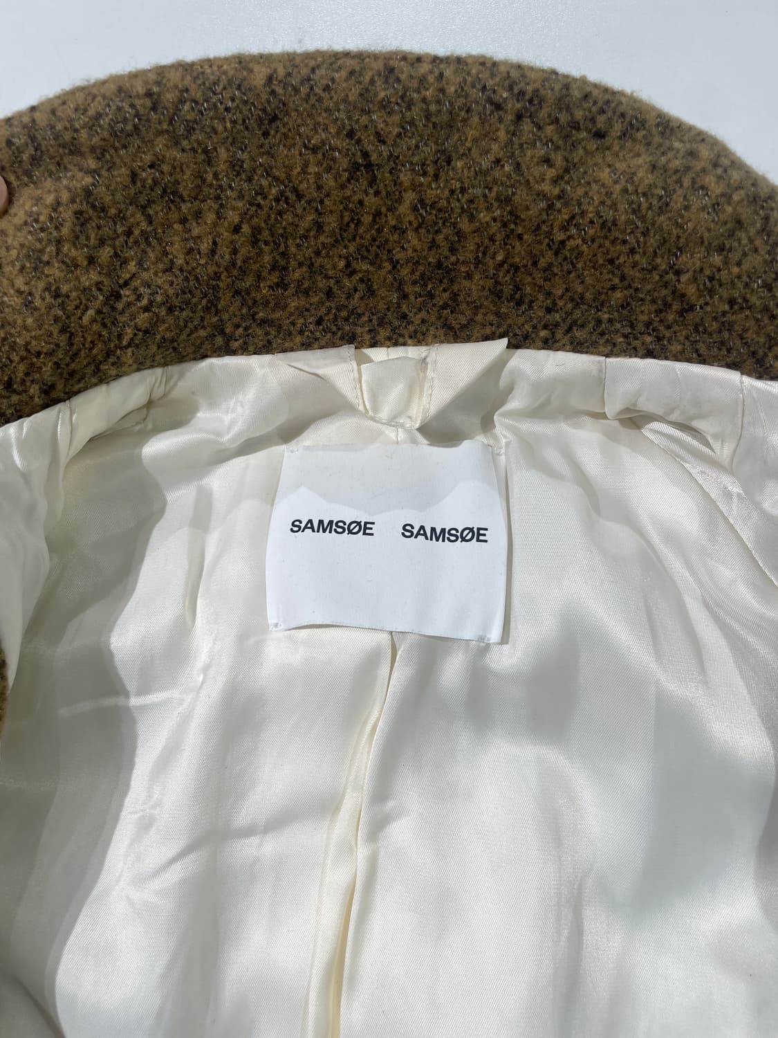 샘소이 샘소이 멜란지 골드 히든 버튼 하이넥 호퍼 자켓 상품이미지7