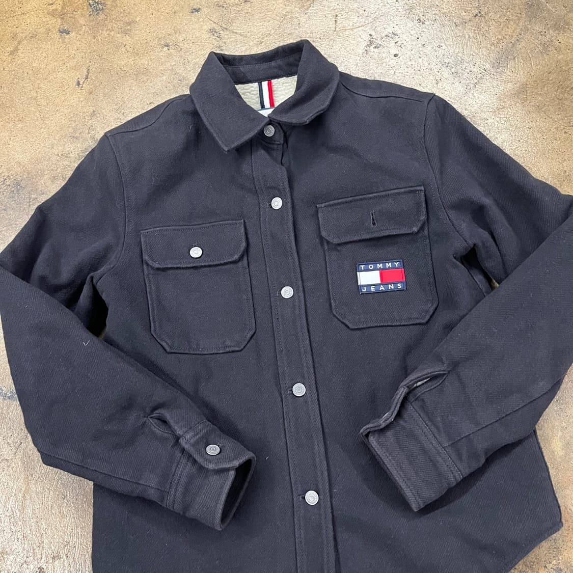 [정품/S] 타미힐피거 블랙 셔츠 자켓 b14 상품이미지1