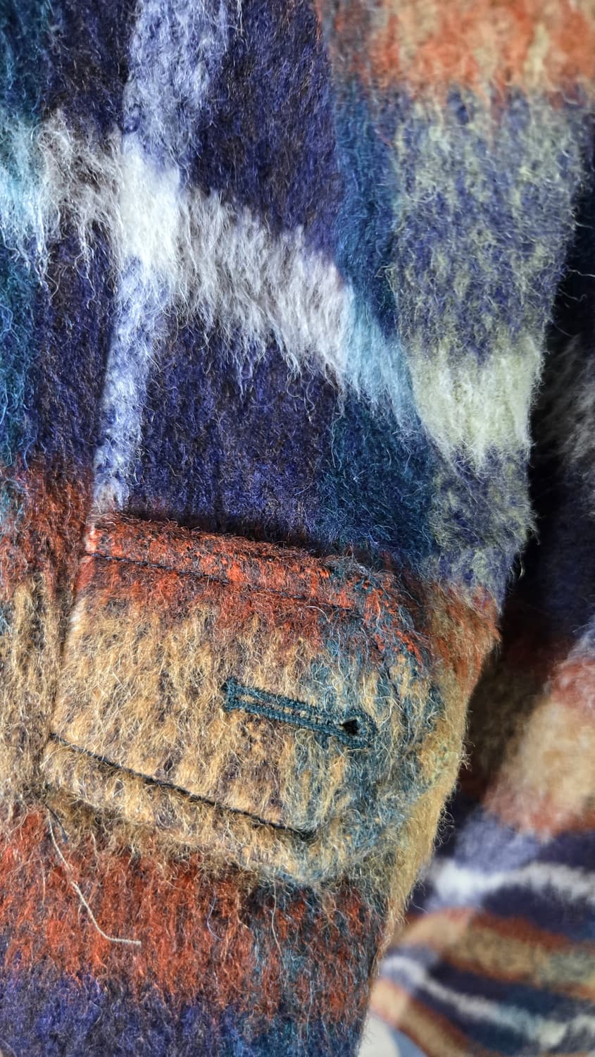 스튜디오 톰보이 울 체크코트 상품이미지5