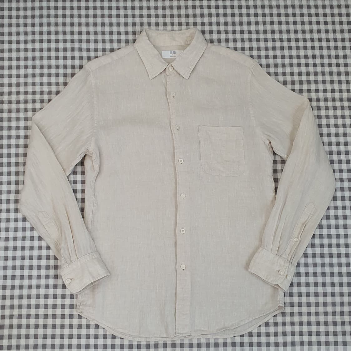 유니클로 마100 긴소매 셔츠 남자95 상품이미지1