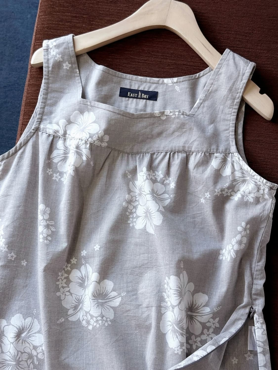 Design pattern cotton sleeveless top 상품이미지1