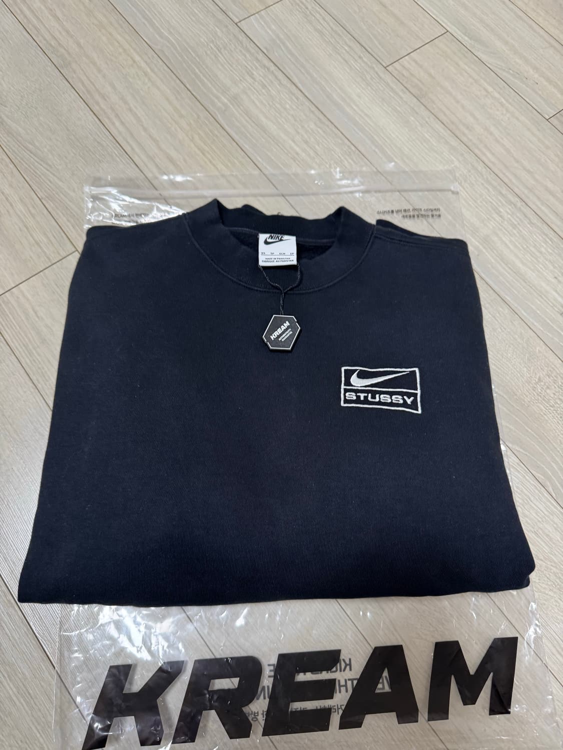 나이키 x 스투시 NRG 워시드 플리스 크루넥 블랙 (DO5310-010 상품이미지2