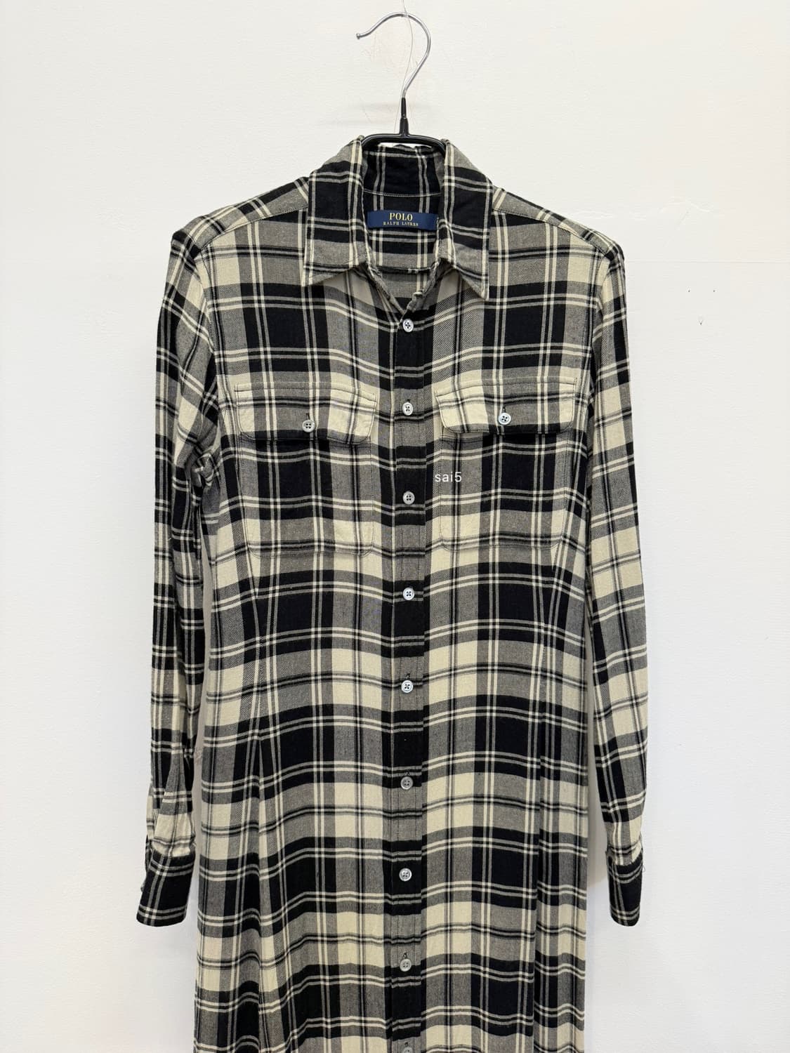 랄프로렌 체크 셔츠 롱원피스 상품이미지3