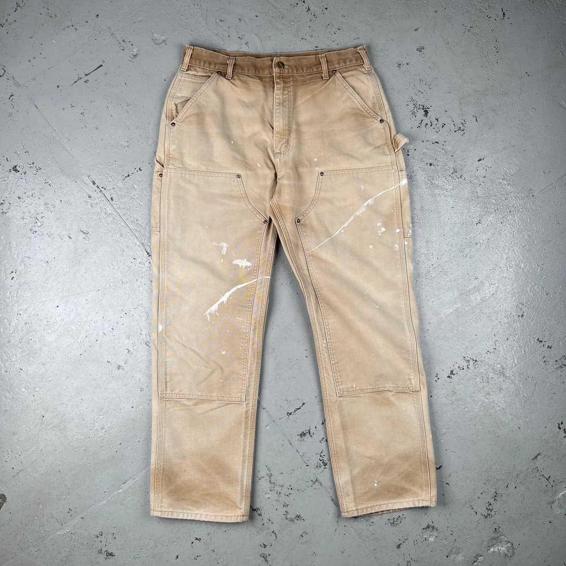 칼하트 브라운 더블니 카펜터 팬츠 B01BRN 상품이미지3