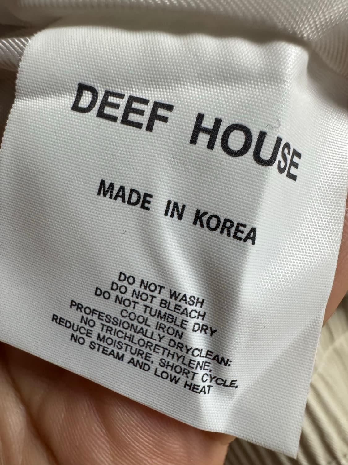 DEEF HOUSE 아이보리색 블루종 자켓 상품이미지2
