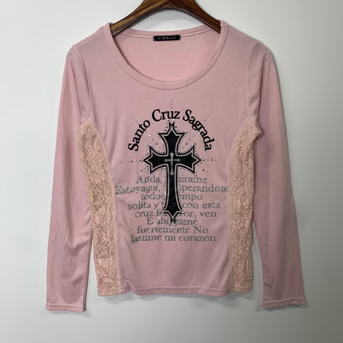 Vintage 빈티지 y2k와투케 지뢰계 프린팅 롱슬리브 긴팔티 상품이미지2