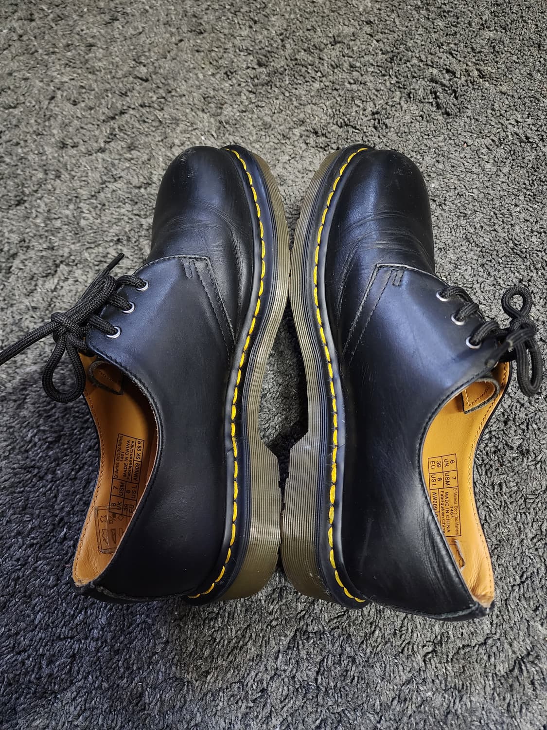 닥터마틴 1461 블랙 스무스 eu39사이즈 상품이미지7