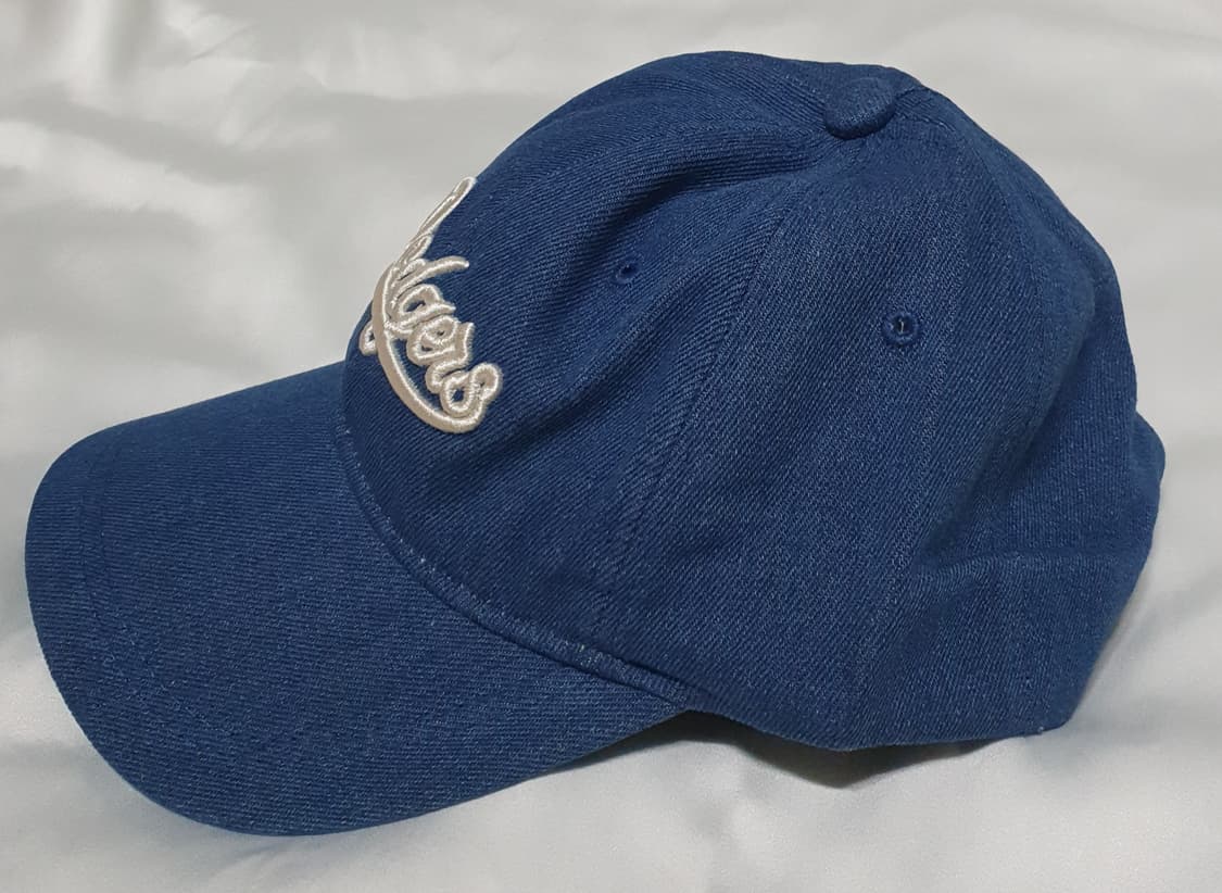 블루 크림베이지  데님 엠엘비 볼캡 모자  상품이미지4