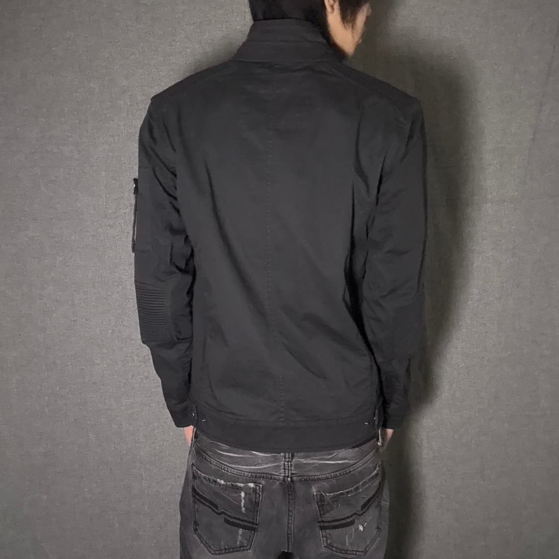 블랙 바이커 자켓 상품이미지6