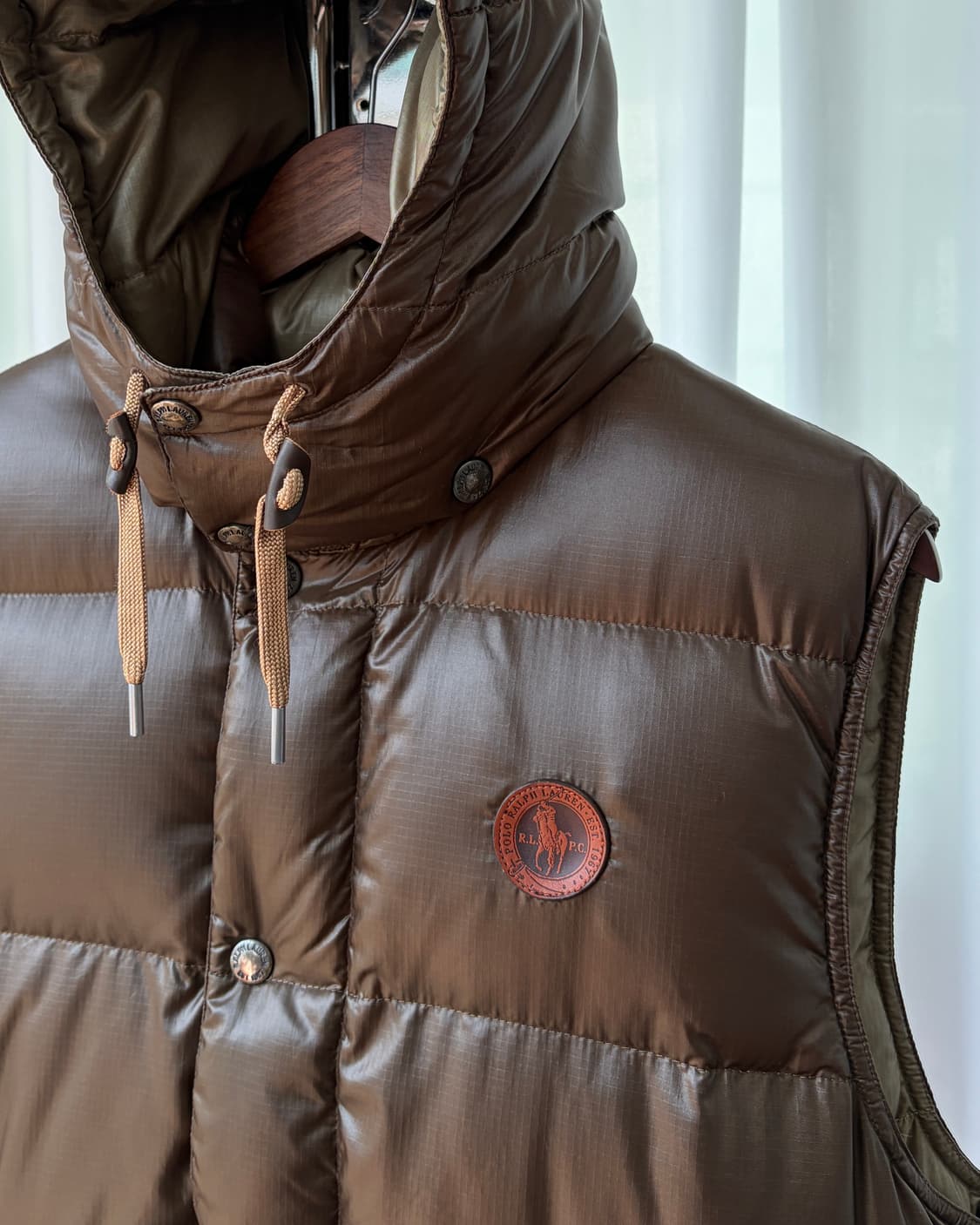 [L]폴로 랄프로렌 레더 포니 투웨이 푸퍼 패딩 베스트 상품이미지6