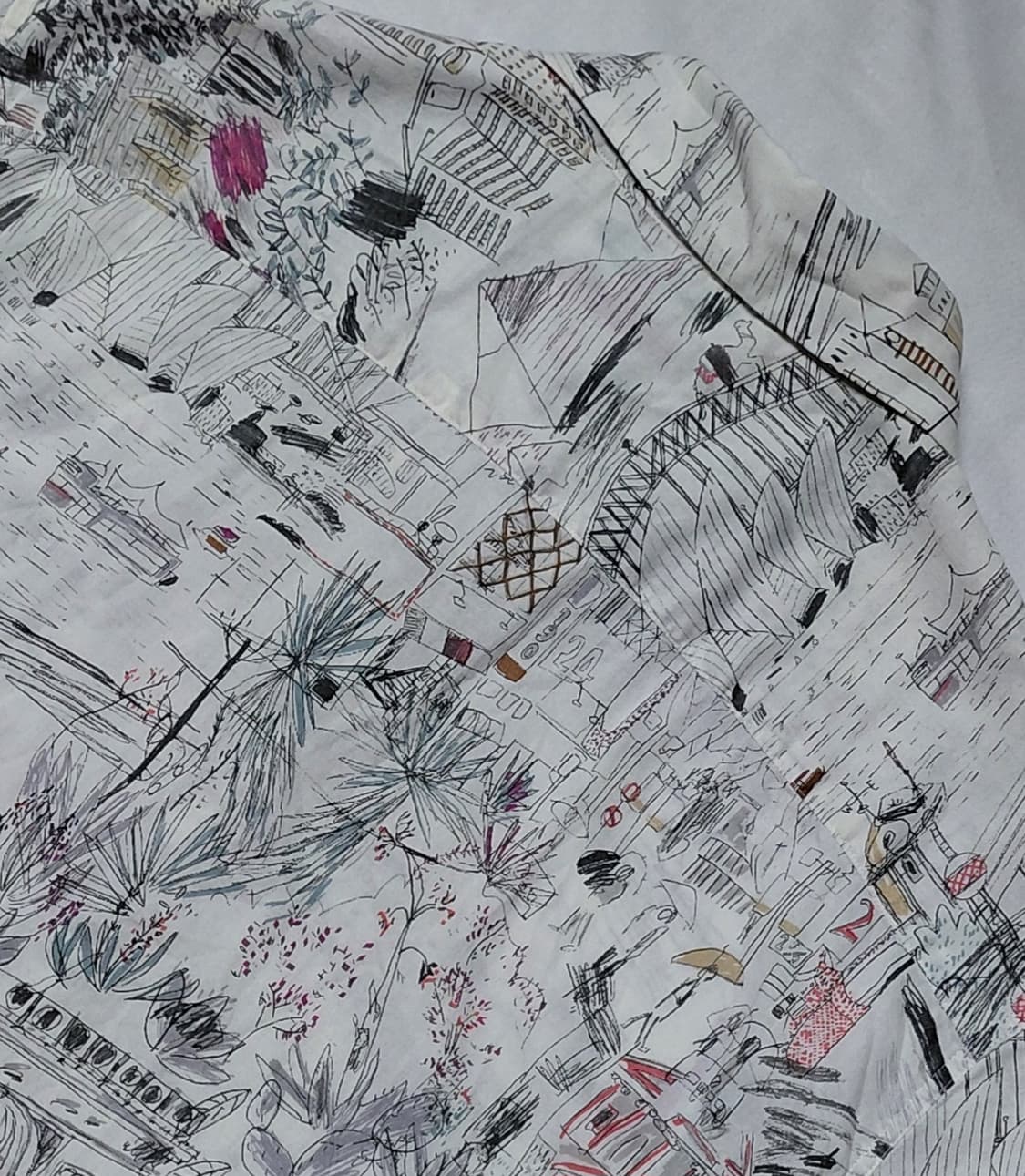 (95) PS Paul Smith 시티 랜드마크 드로잉 셔츠 - 일본산 상품이미지9