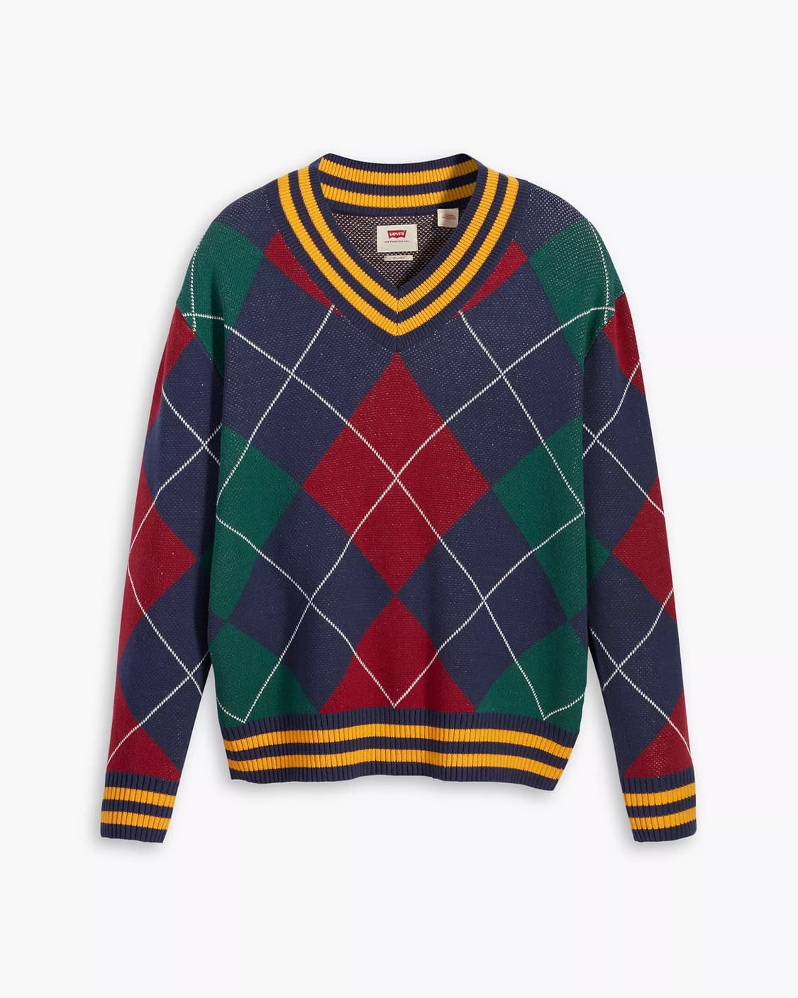 리바이스 스테이루즈 브이넥 스웨터 XL 새 상품 판매합니다. 상품이미지1