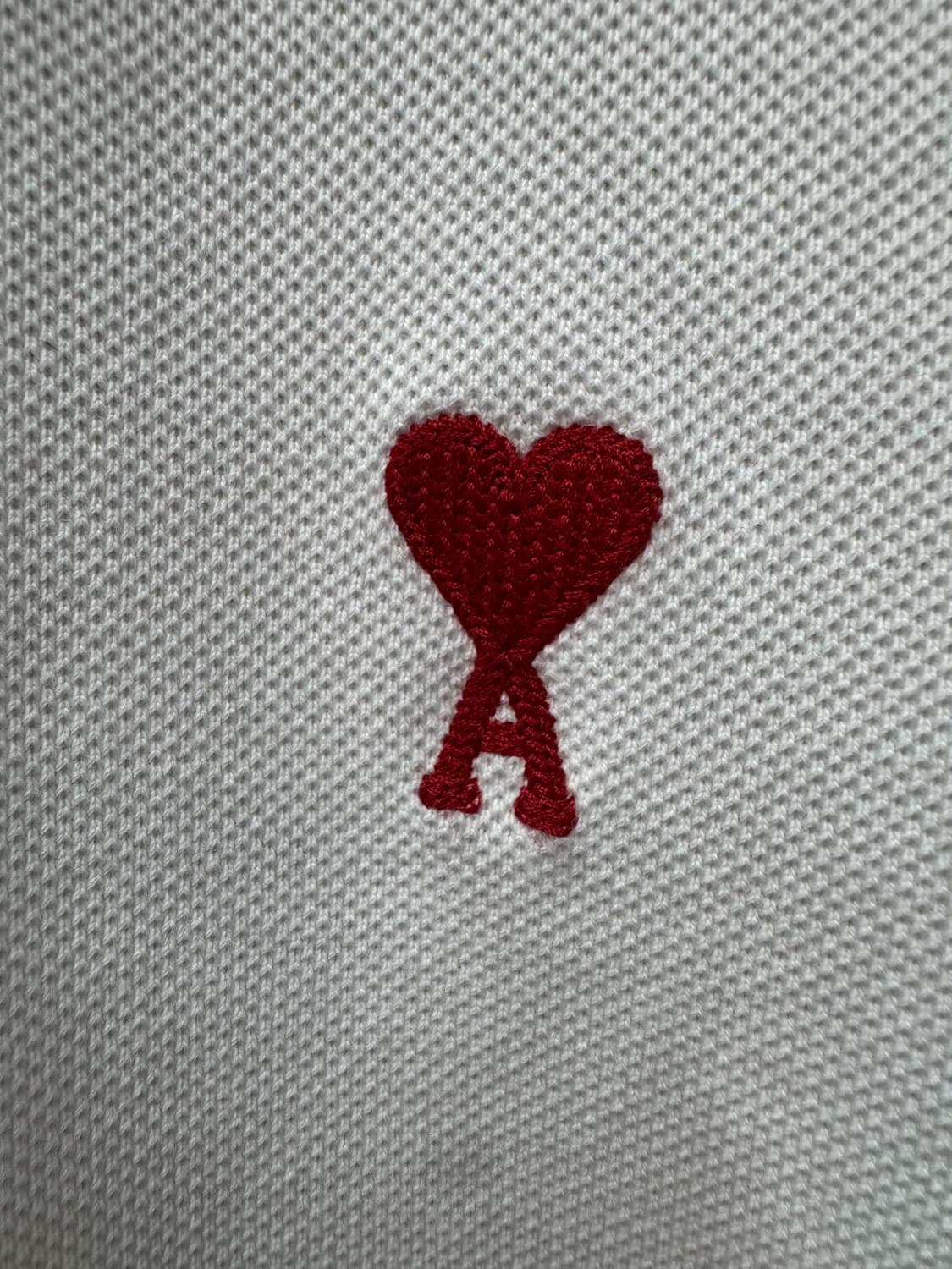 아미 로고자수 반팔 셔츠 M(남여공용) 상품이미지3