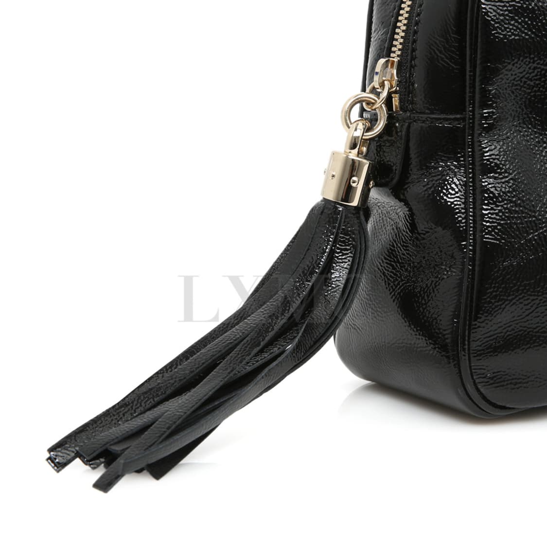 구찌 소호 더블 체인 숄더백 블랙 페이던트 로고백 308983 상품이미지6