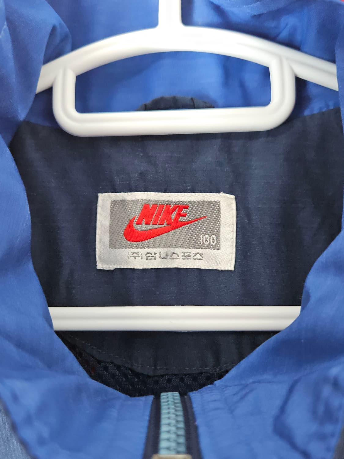 90s 나이키 삼나스포츠 올드스쿨 바람막이 트랙탑 자켓 빈티지 100 상품이미지4