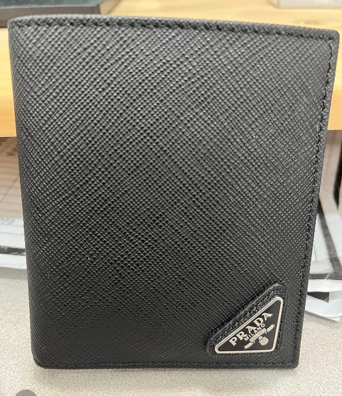 프라다 사피아노 레더 지갑 블랙 새상품급   상품이미지3