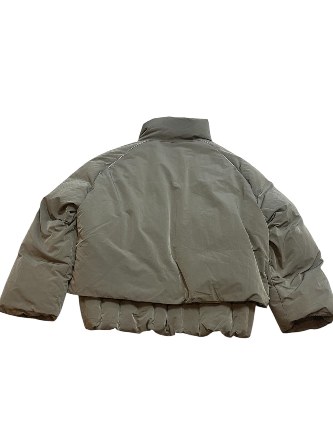 젠사이 하이넥 레이어드 덕다운 숏패딩 상품이미지2