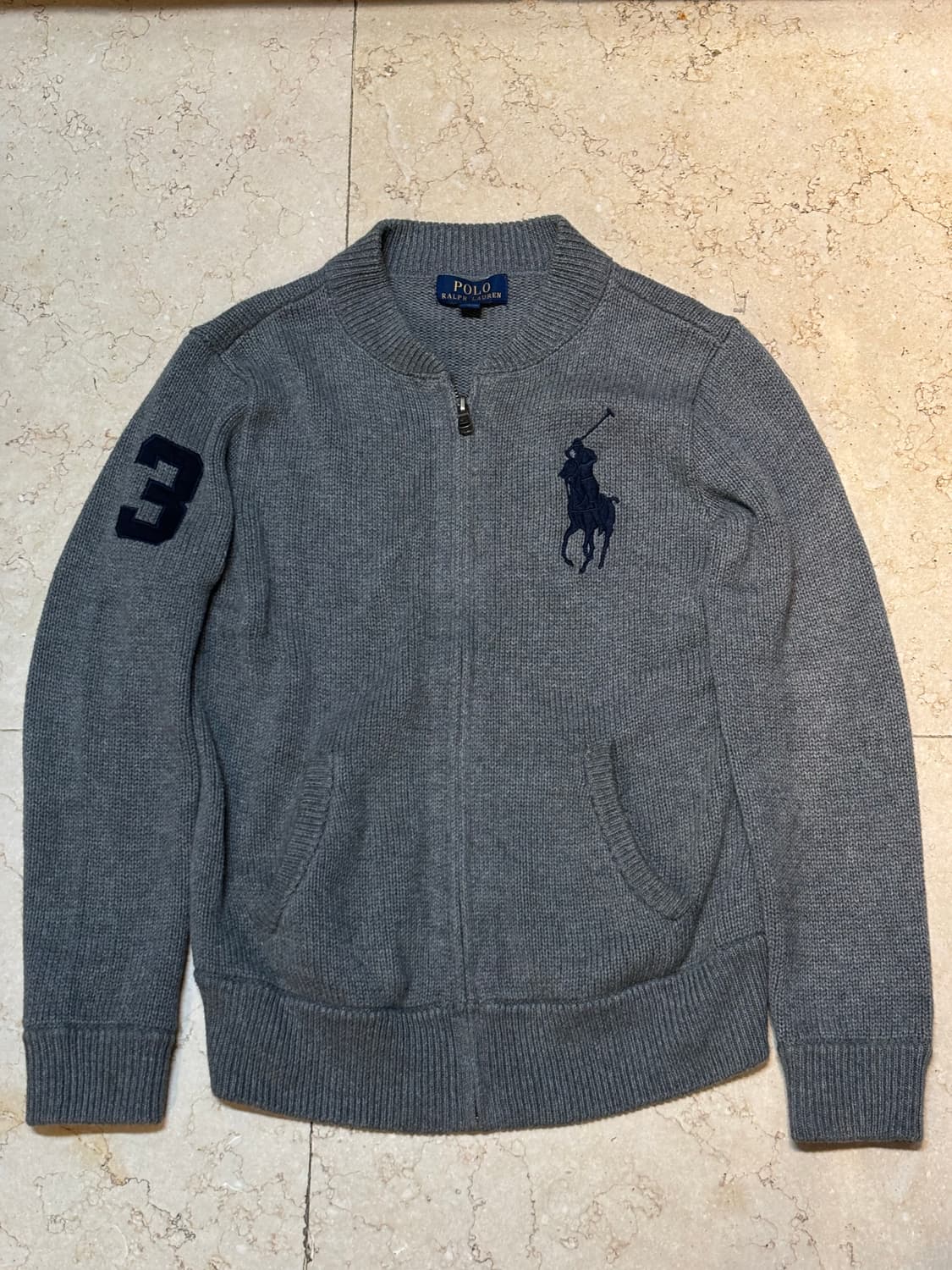 폴로 랄프로렌 빈티지 빅포니 니트집업 상품이미지1