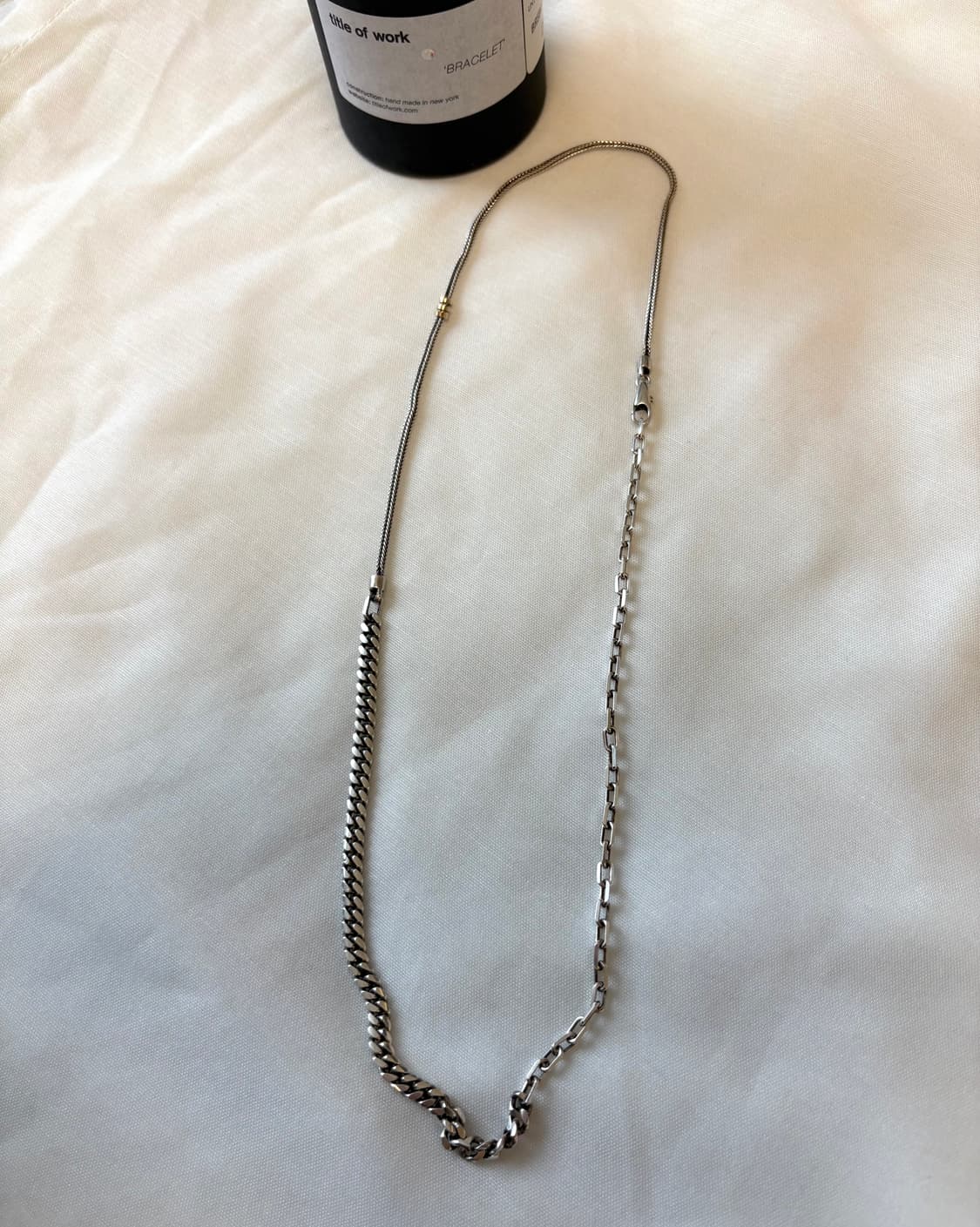 Title of Work 실버+ 18K 목걸이  상품이미지2