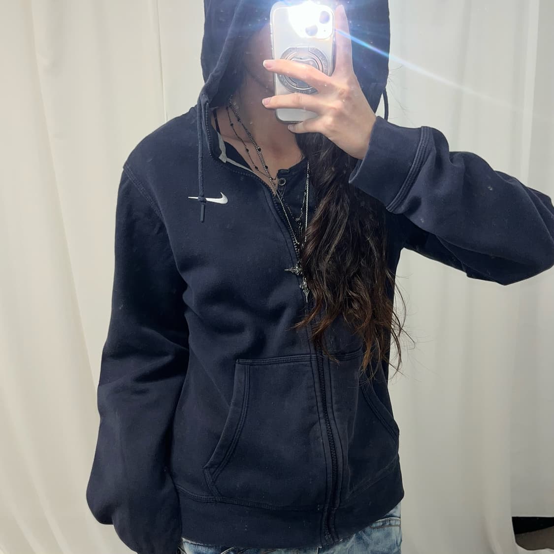Nike Navy Hoodie Zip-up 상품이미지3