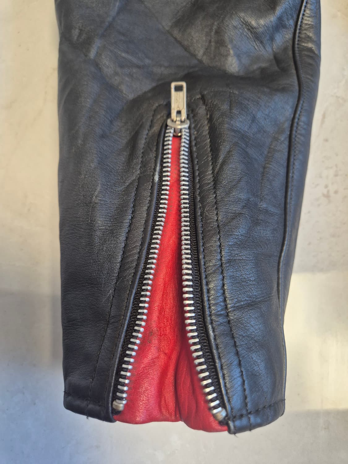 일본 빈티지 소가죽 라이더 자켓(팔 어깨 분리되는 라이더자켓) 상품이미지10