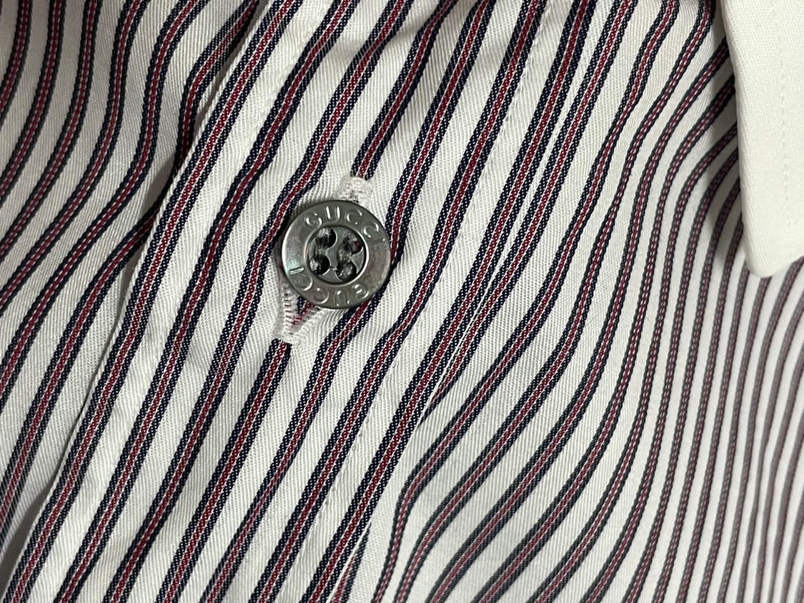 구찌 슬림핏 스트라이프 셔츠(정품) 상품이미지4