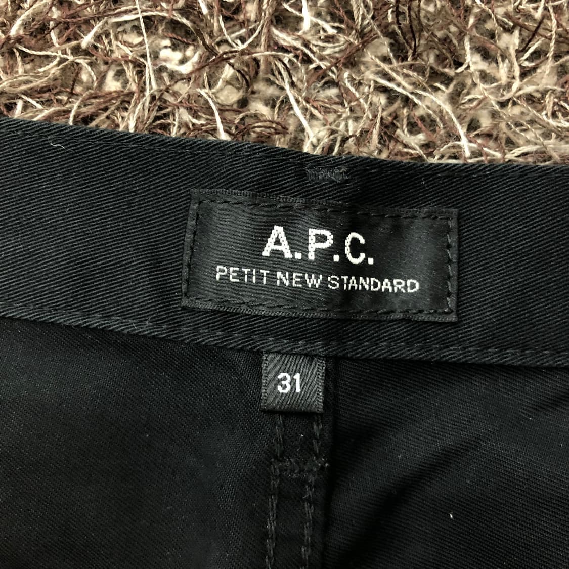 APC 아페쎄 블랙 면바지 코튼 팬츠 상품이미지5