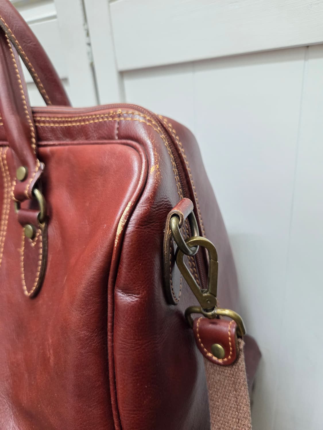 조르지오 1966 피렌체 소가죽 보스턴백 상품이미지3