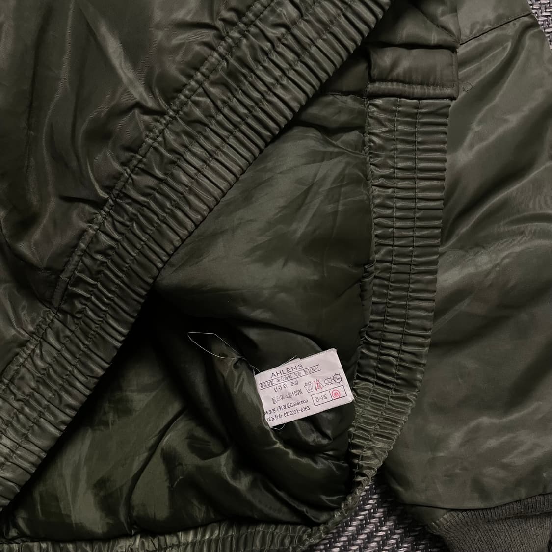 AHLENS U.S.A 펜타곤 밀리터리 항공 MA-1 자켓y 5811 상품이미지7