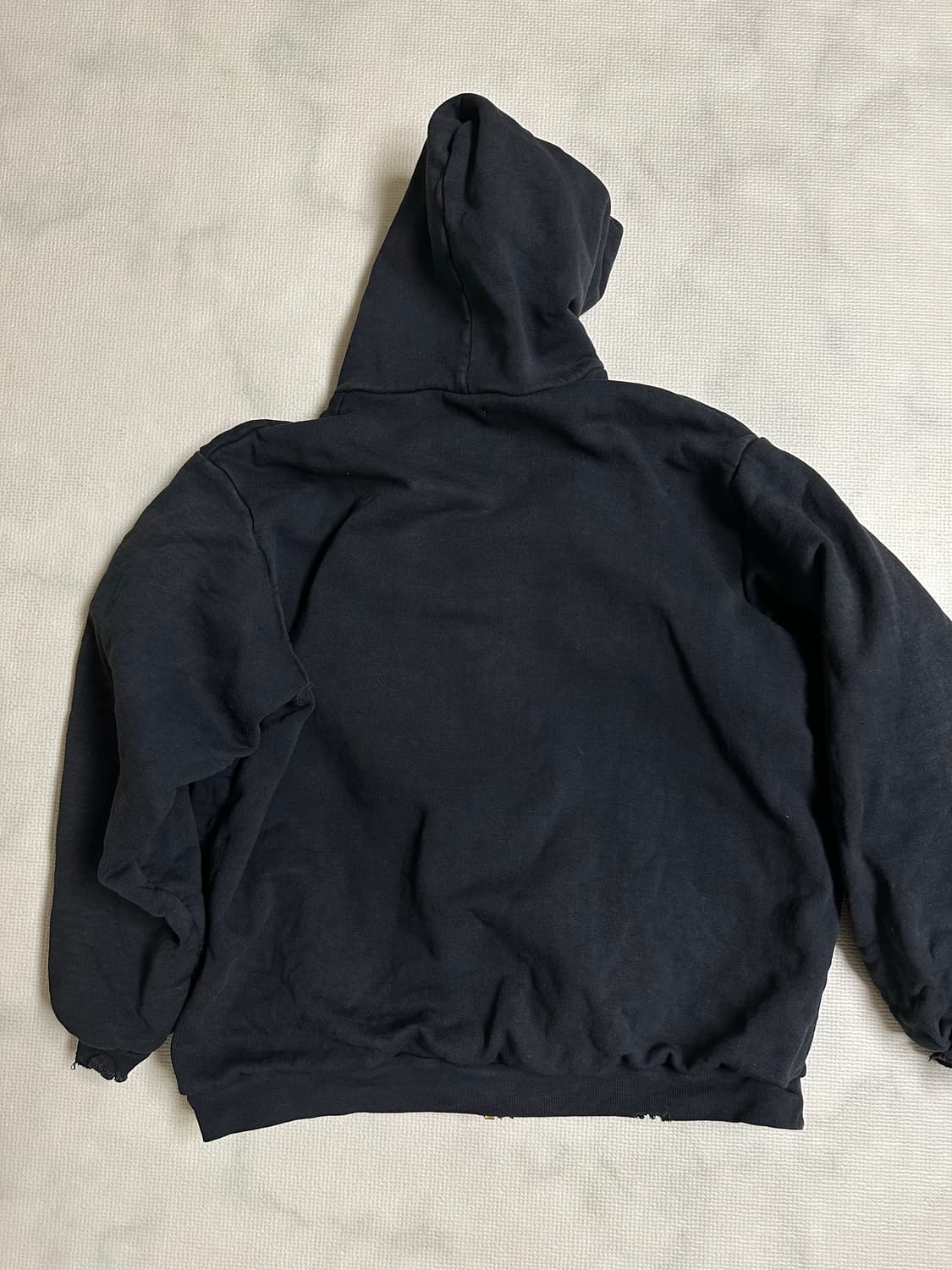 [2] 아프레쎄 25fw 후드집업 블랙 상품이미지4