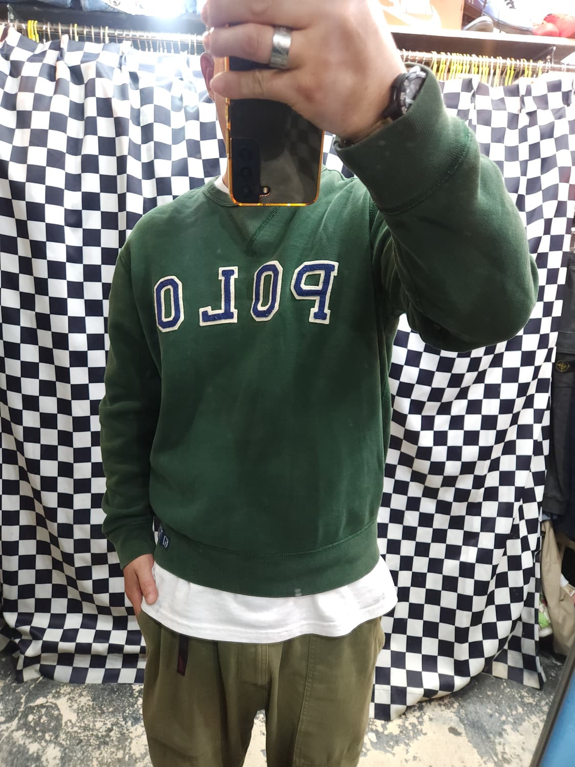 폴로 랄프로렌 빈티지 패치 기모 맨투맨

 상품이미지7