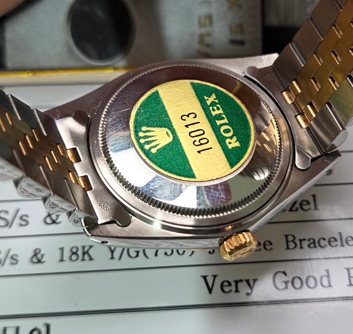 롤렉스 데이저스트 16013 후기형 18k콤비 샴골판 쥬빌리줄 (감정서 상품이미지8