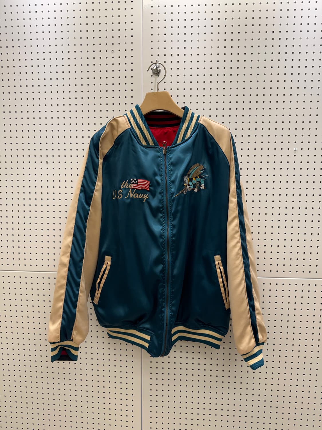 U.S. Navy 자수 리버시블 스카쟌 자켓 U1207 상품이미지3