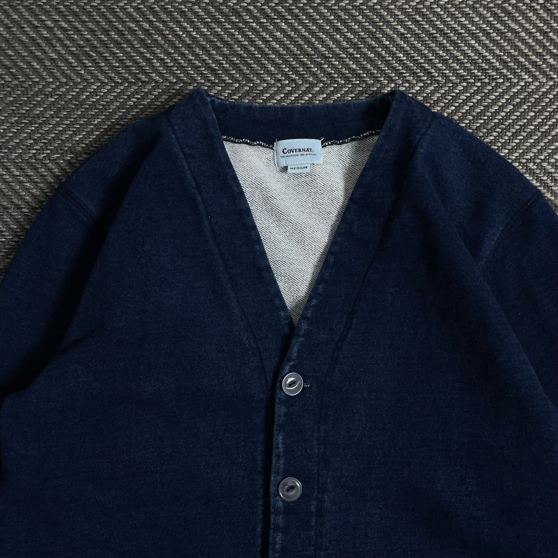 커버낫 인디고 스웨트 코튼 가디건y 3855 상품이미지6