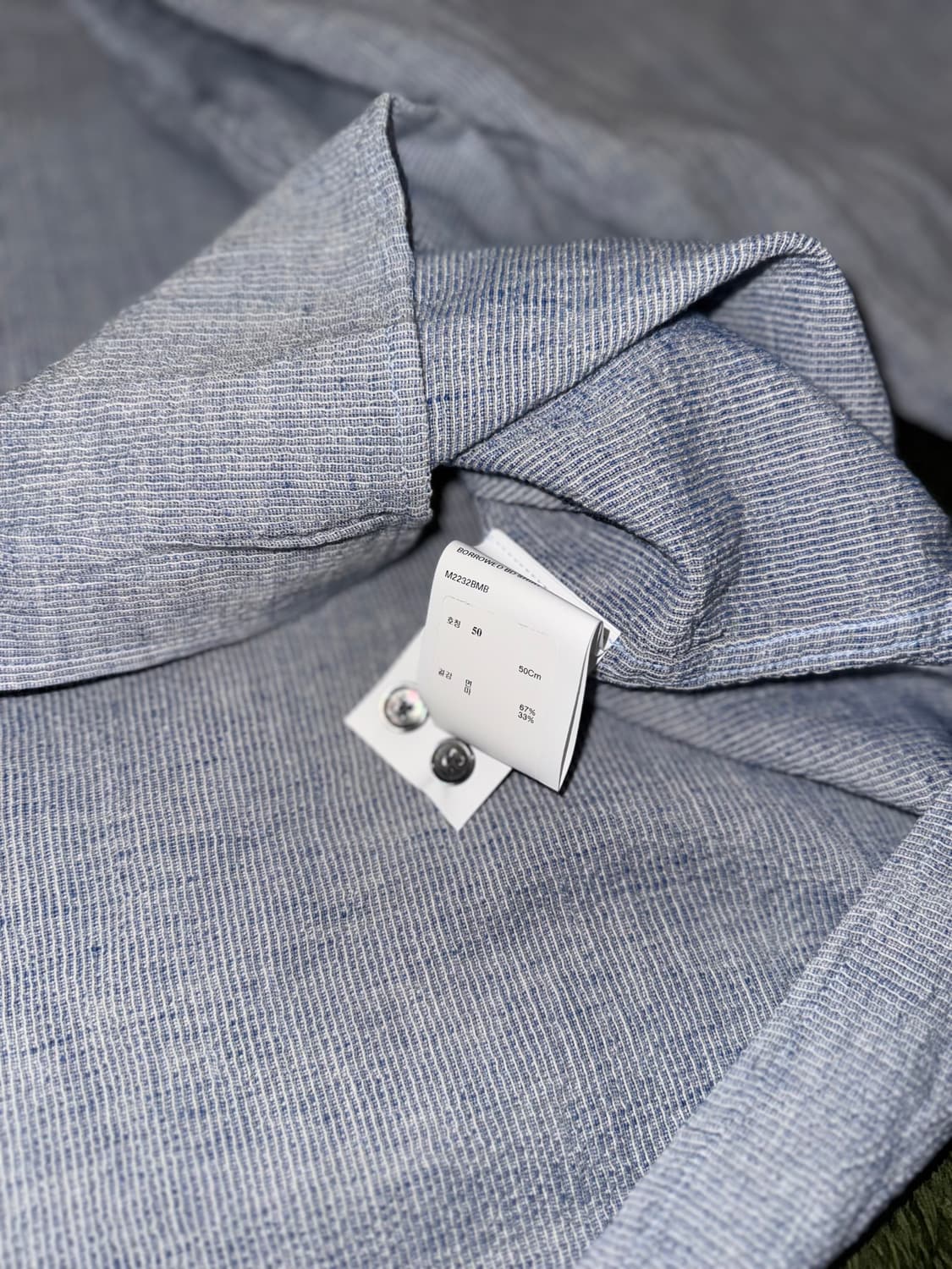 [50] 아워레가시 보로우드 BD 시어서커 릴렉스 핏 셔츠 상품이미지7