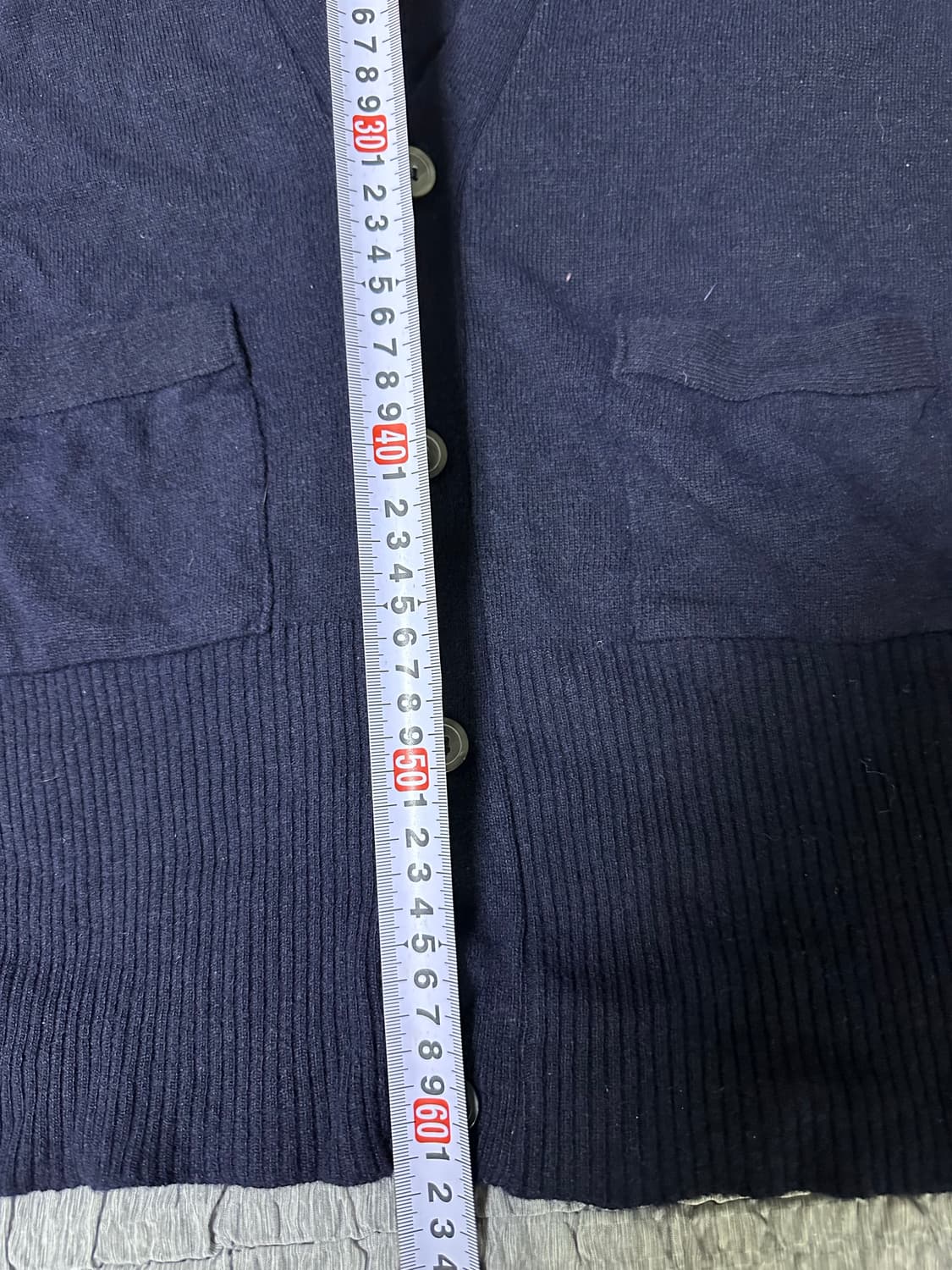 톰브라운 네이비 가디건 삼선 완장 상품이미지7