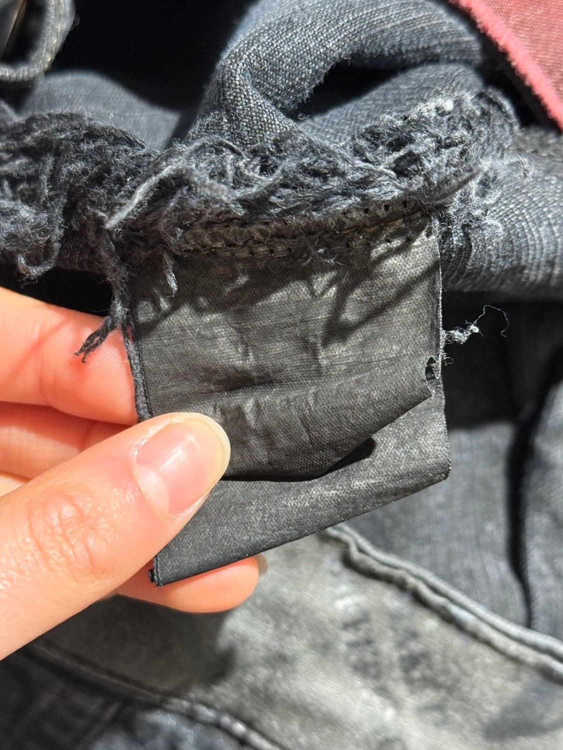 빈티지 다크 그레이 패치워크 데님 자켓 상품이미지8