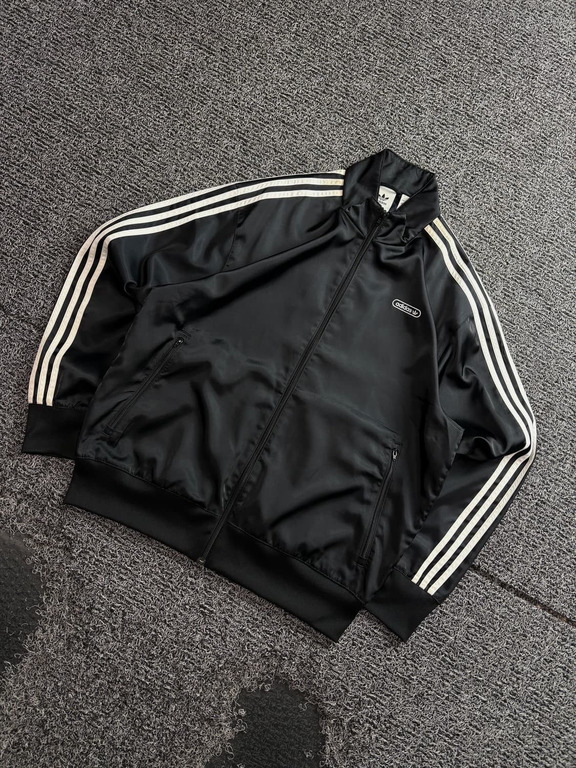 아디다스 신형 박시핏 사틴 트랙탑 져지 블랙 4147 상품이미지1