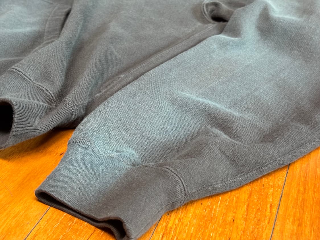 [4] 25aw 오라리 다이드 피마 스웻 후드집업 잉크블랙 상품이미지5