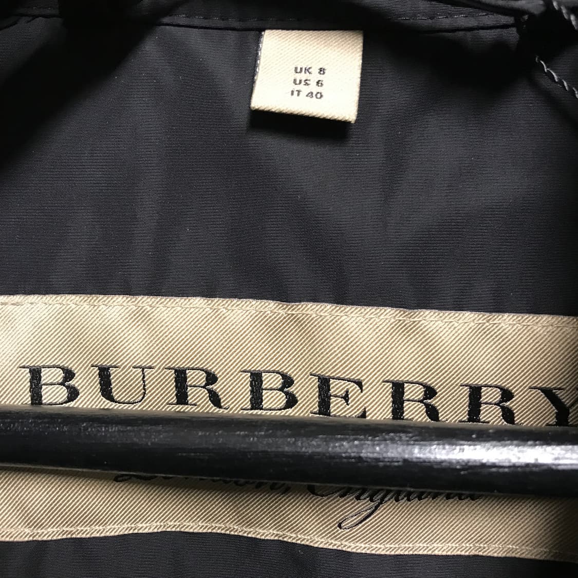 버버리 트렌치 코트 블랙 8(W) 상품이미지5