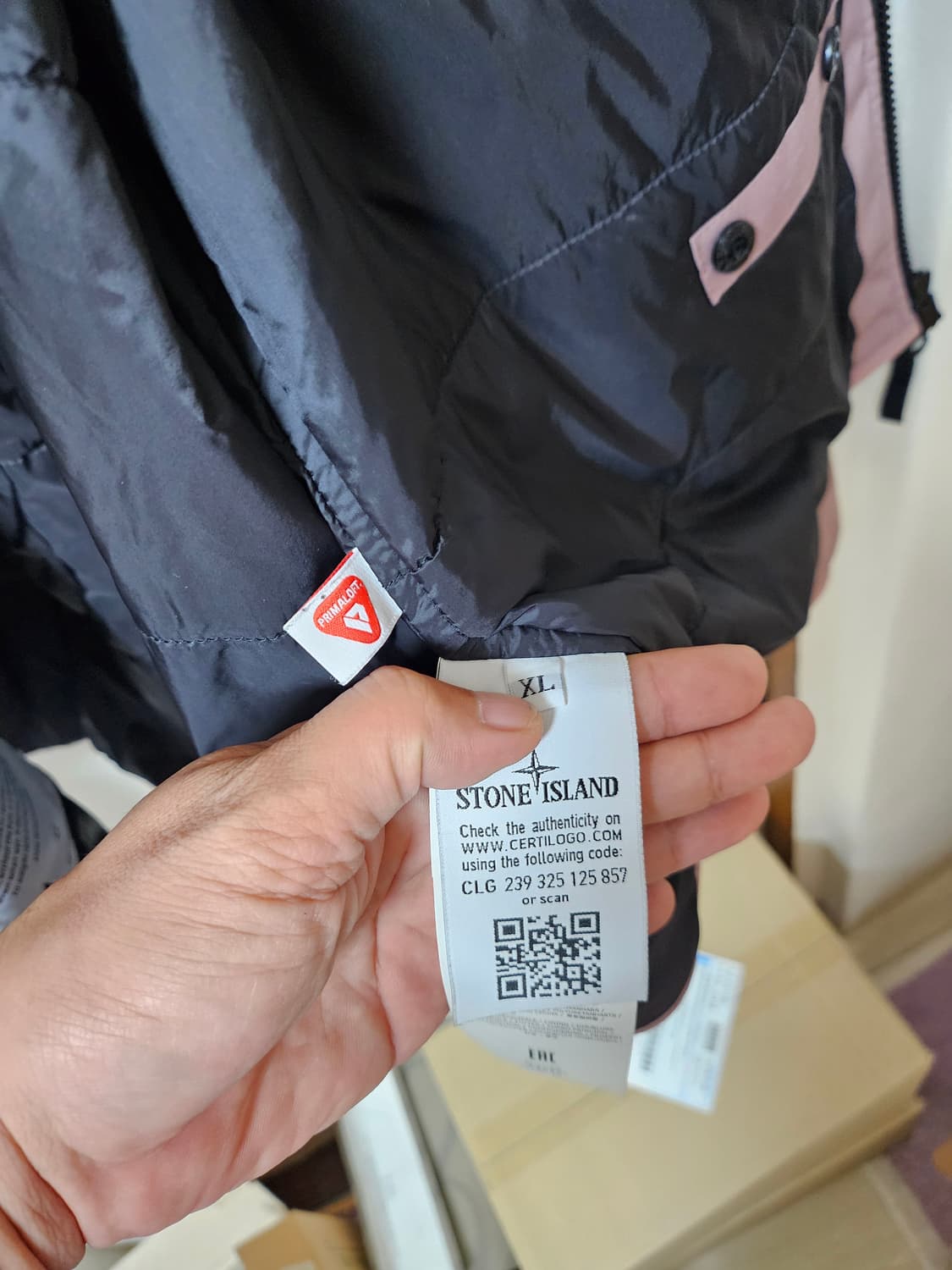 스톤아일랜드 소프트쉘R 프리마로프트 로즈쿼츠xl 상품이미지7