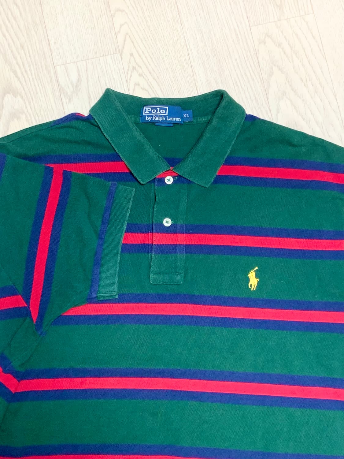 폴로 스트라이프 반팔 카라티 XL 상품이미지3