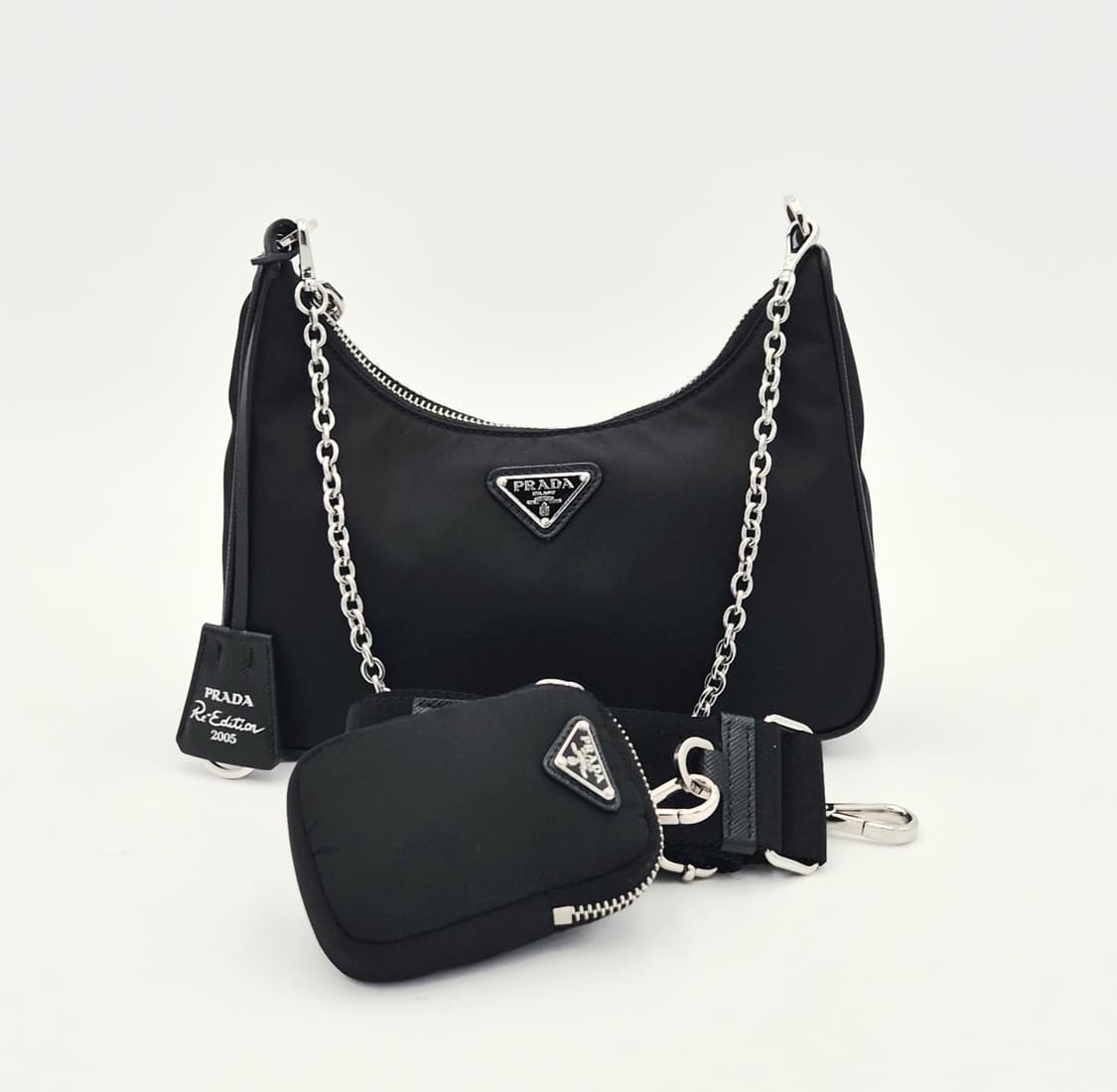 프라다 테수토 체인 스트랩 호보백 1BH204 상품이미지1