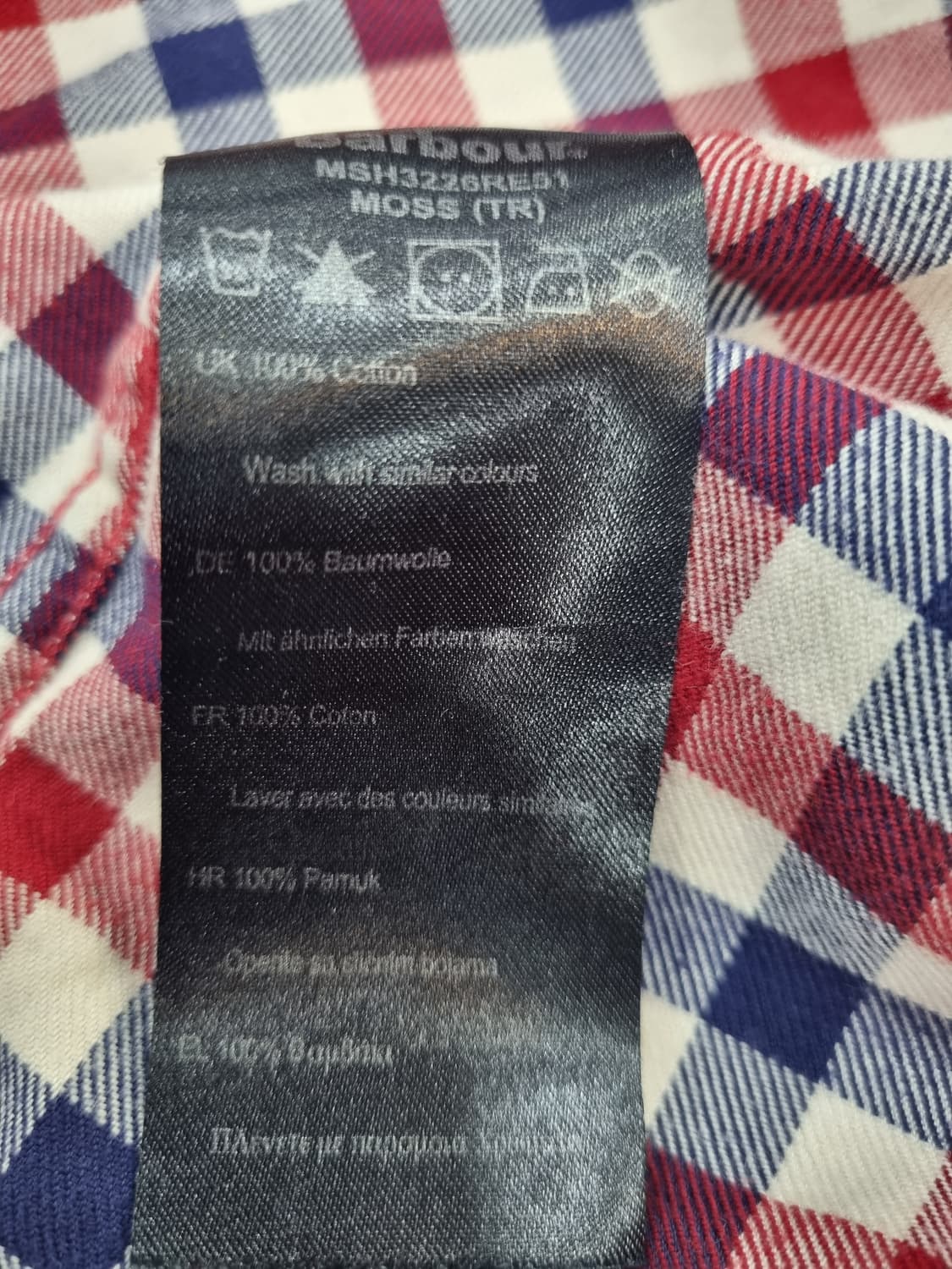 Barbour 남성 체크 셔츠  상품이미지5