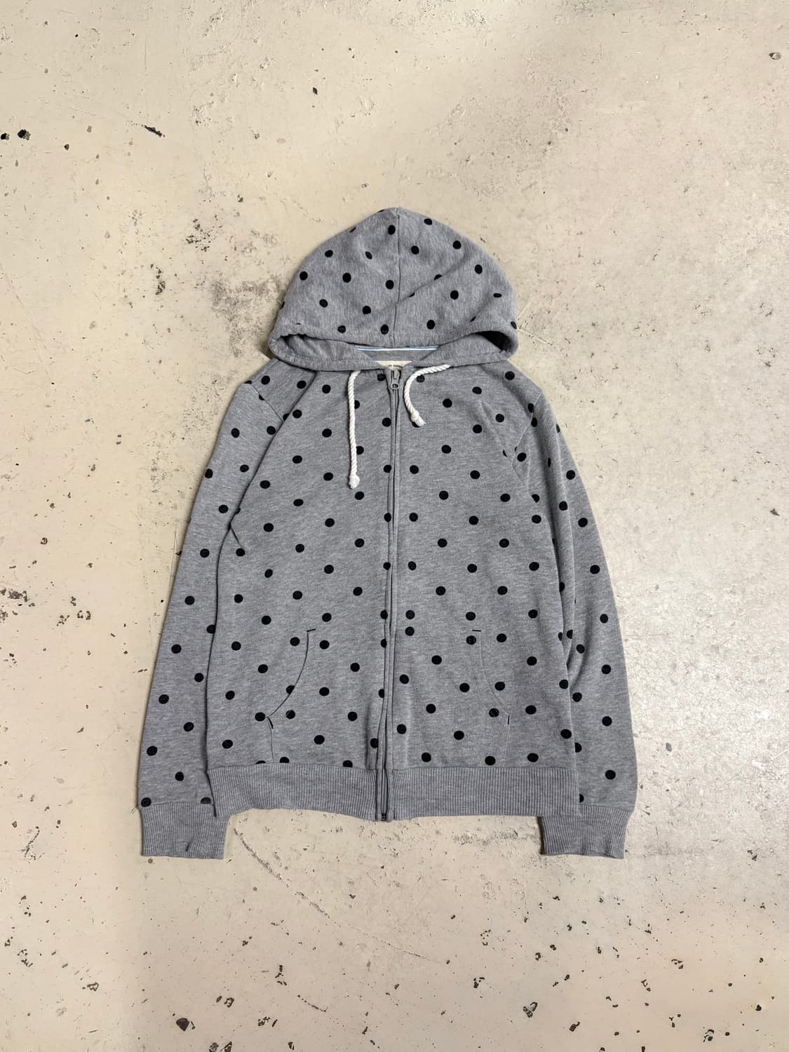 dot pattern hood zip-up 상품이미지4