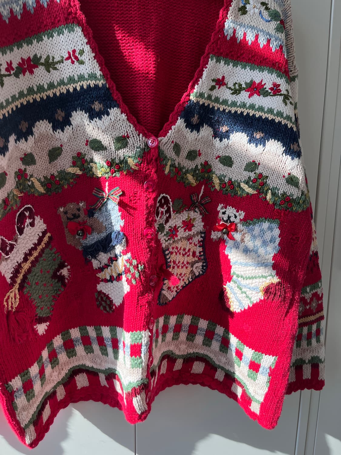 Fashion bug 크리스마스 양말 핸드메이드 니트 가디건  상품이미지9