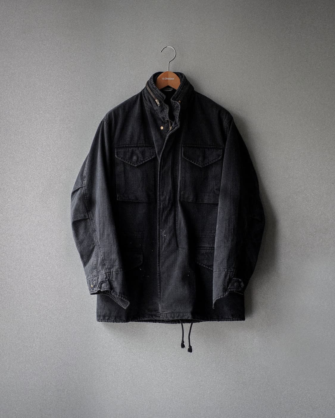 오베르쥬 x 어드레서 별주 m65 자켓 블랙 44사이즈 새제품 상품이미지1